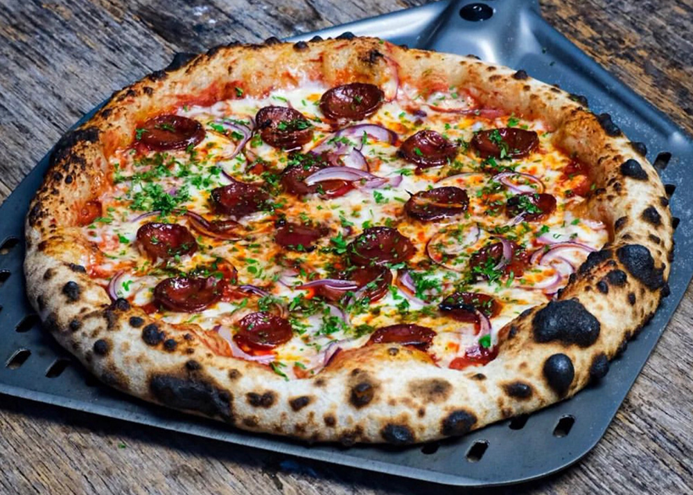 Authentic Italian Pizza with fresh toppings
